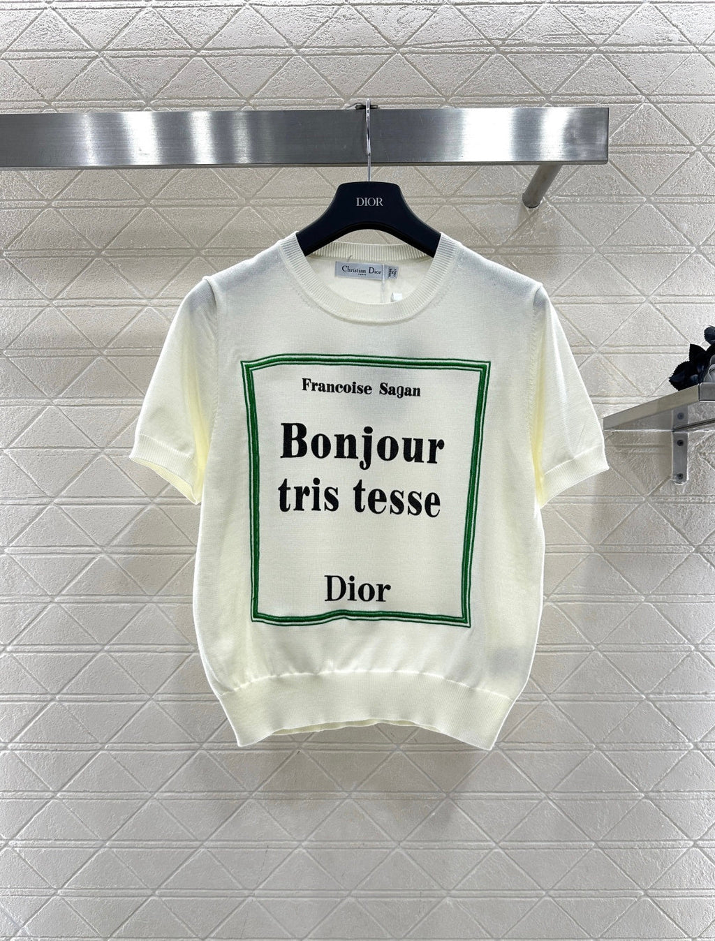 26NEW Crew Neck Logo Knit Short Sleeve