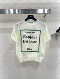 26NEW Crew Neck Logo Knit Short Sleeve
