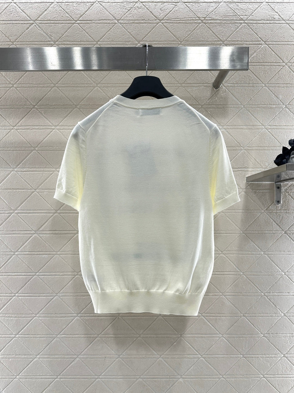 26NEW Crew Neck Logo Knit Short Sleeve