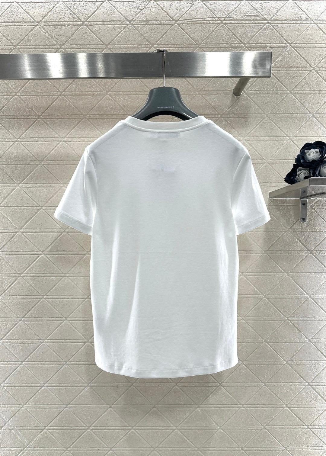 26NEW Crew Neck Embroidered Beaded Short Sleeve