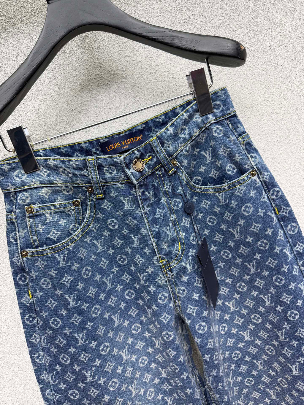 26NEW all-over monogram print jeans