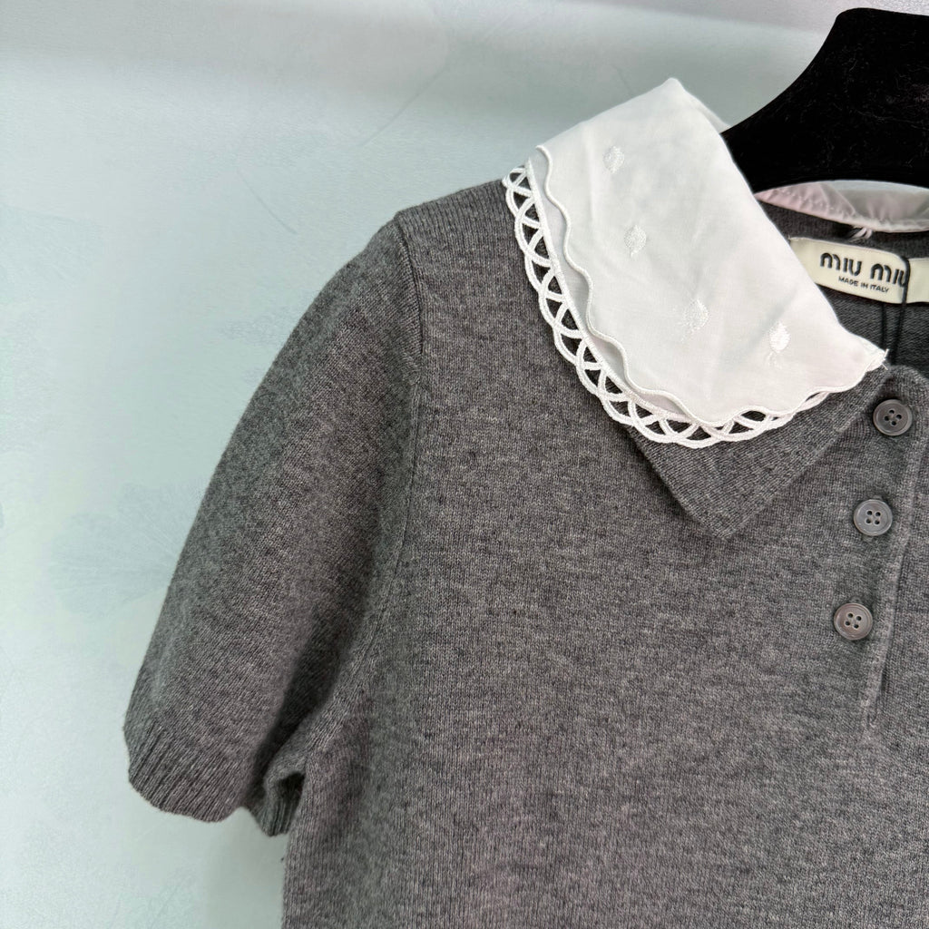26NEW Knitted Short-Sleeve Top