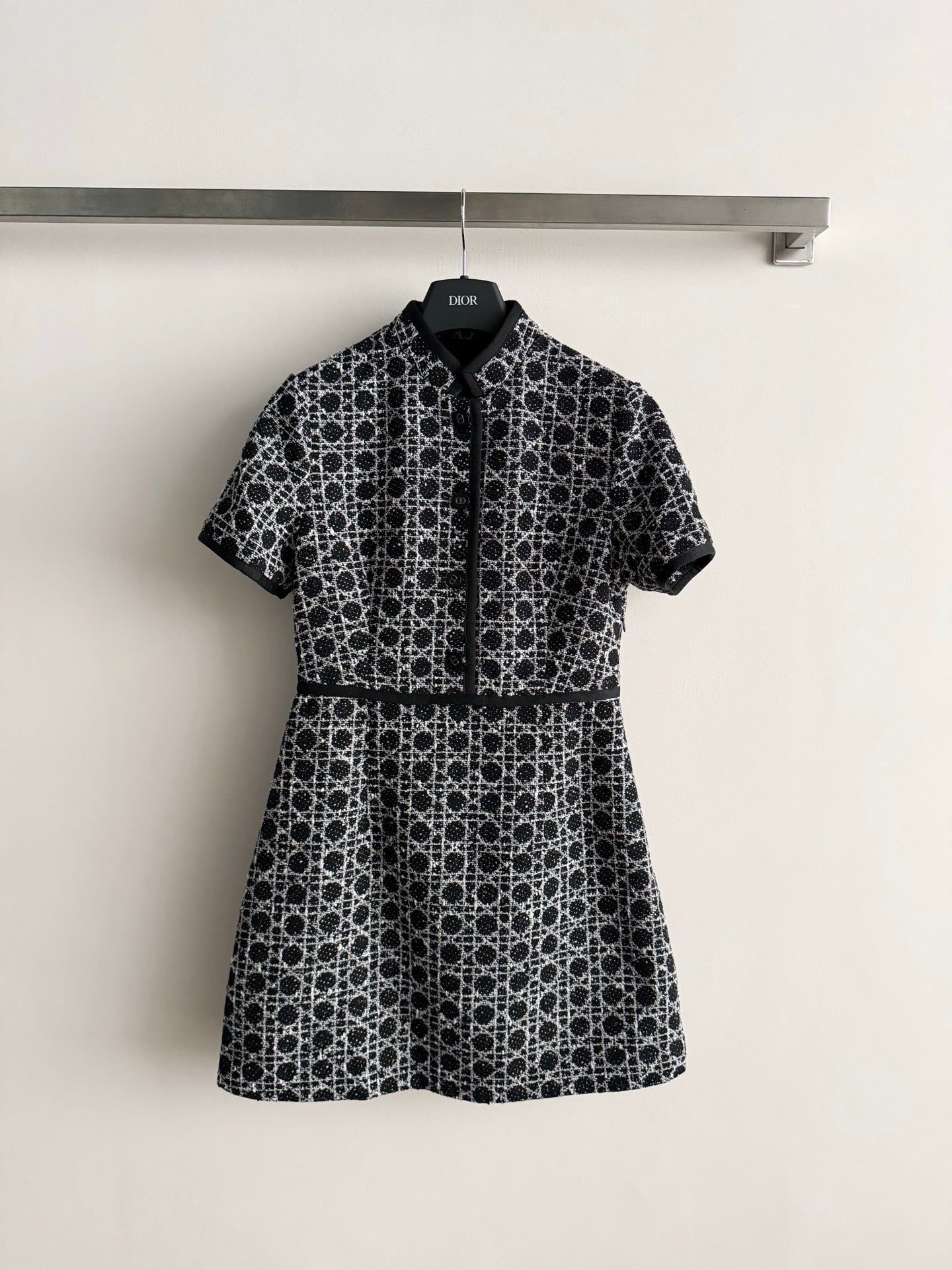26NEW Black and White Tweed Dress