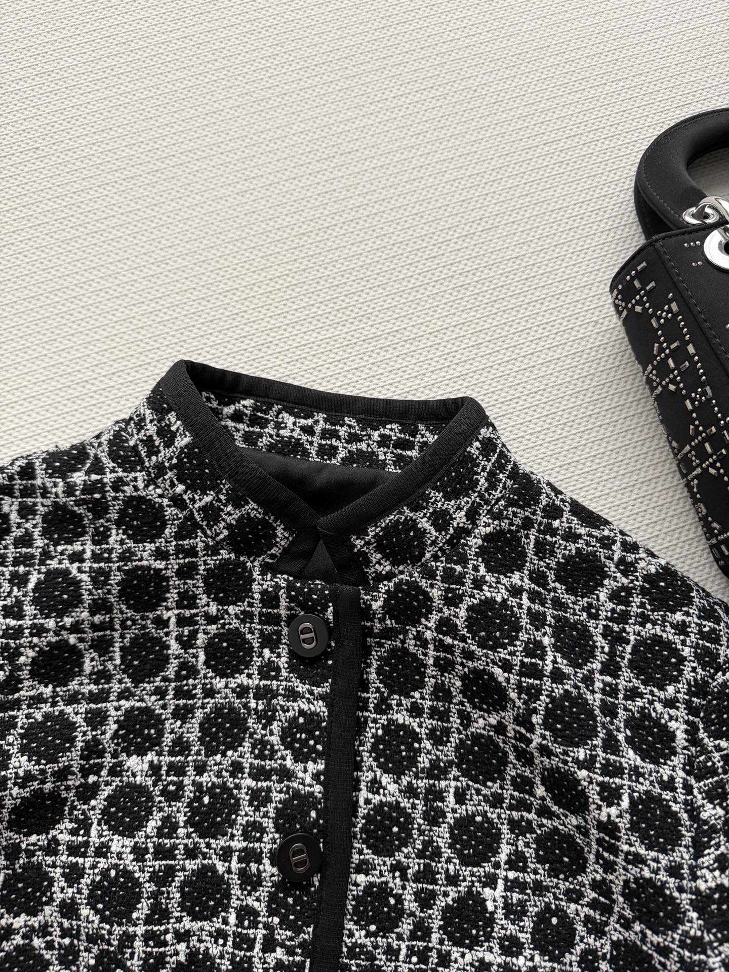 26NEW Black and White Tweed Dress