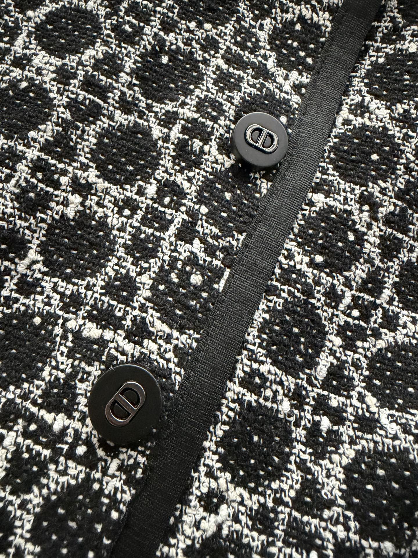 26NEW Black and White Tweed Dress