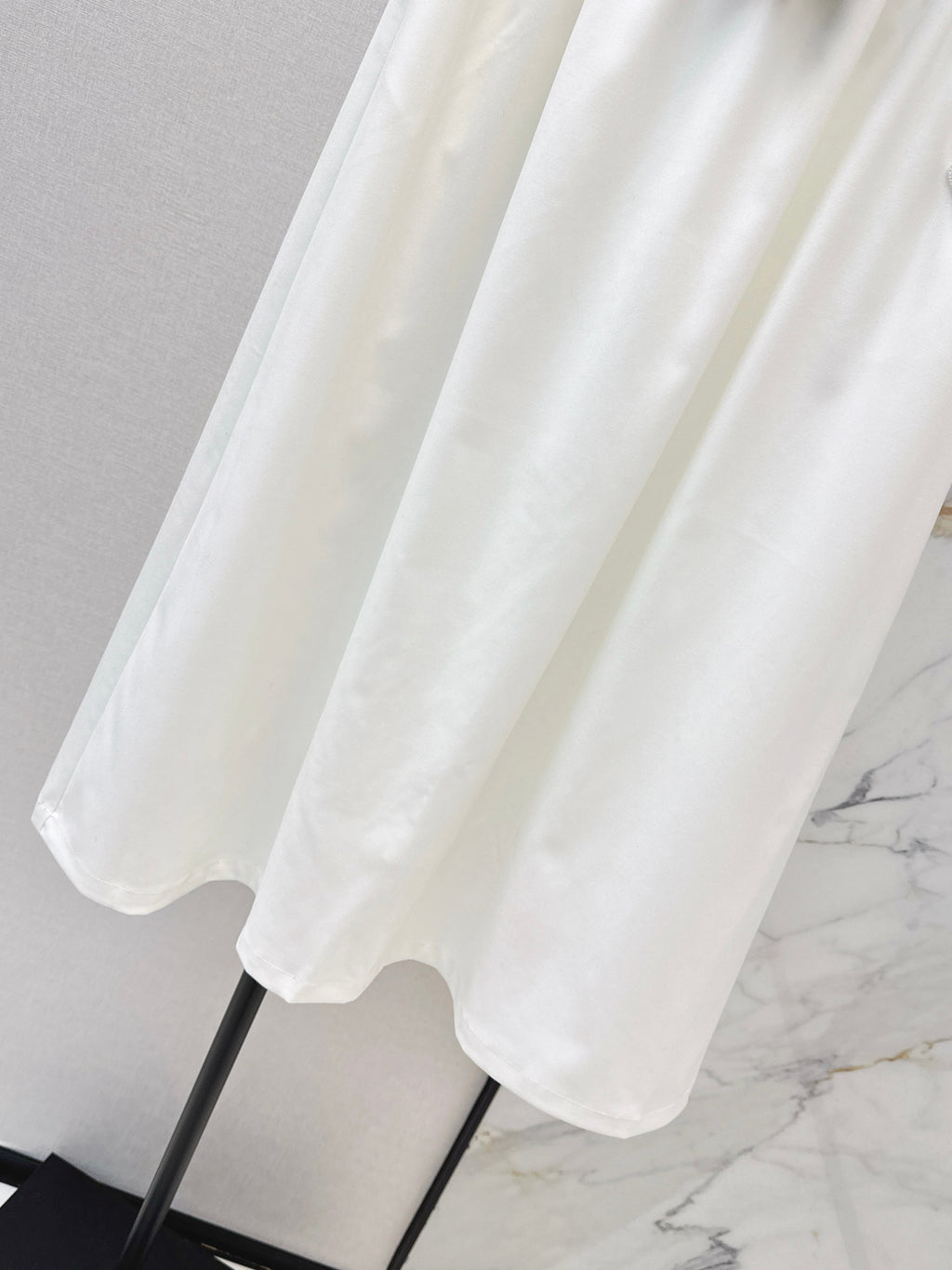 26NEW Classic Triangle Logo Nylon Midi Skirt