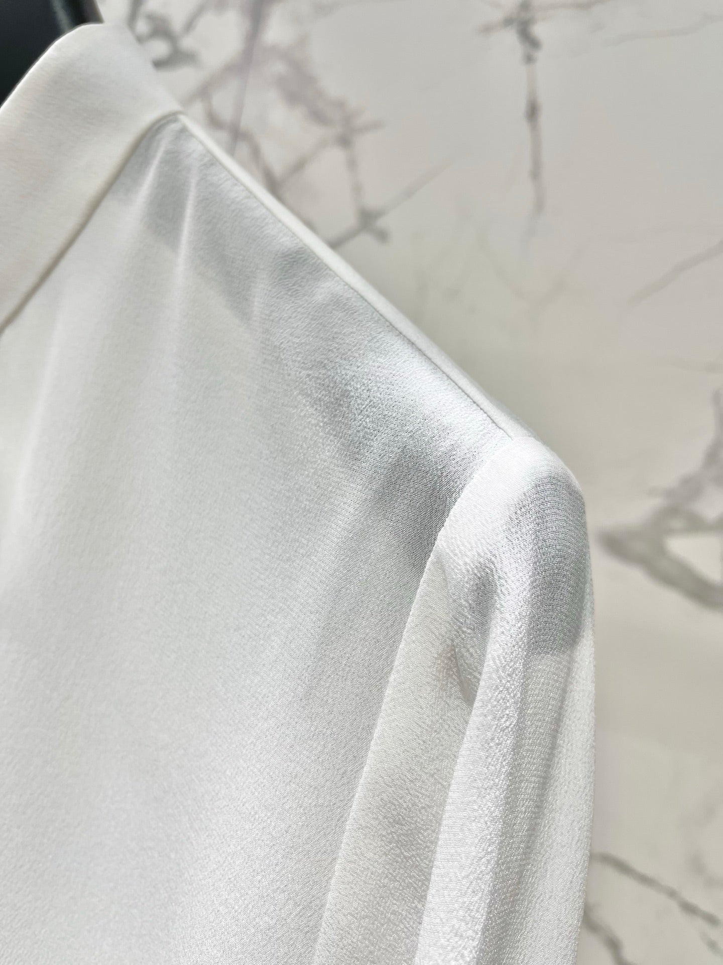 26NEW Silk Ruffle Shirt