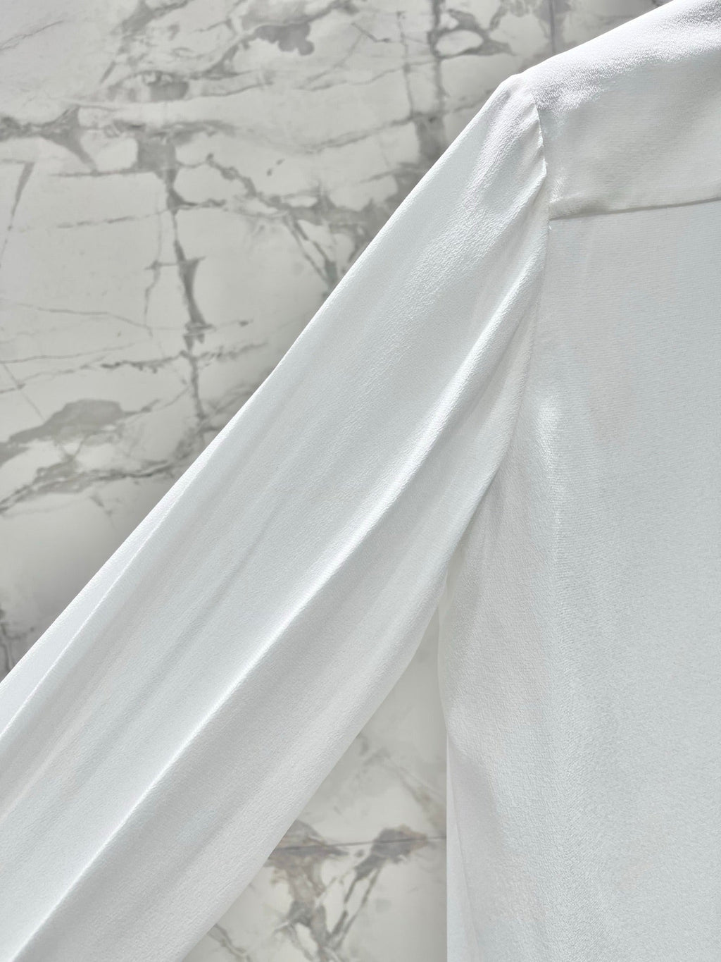 26NEW Silk Ruffle Shirt