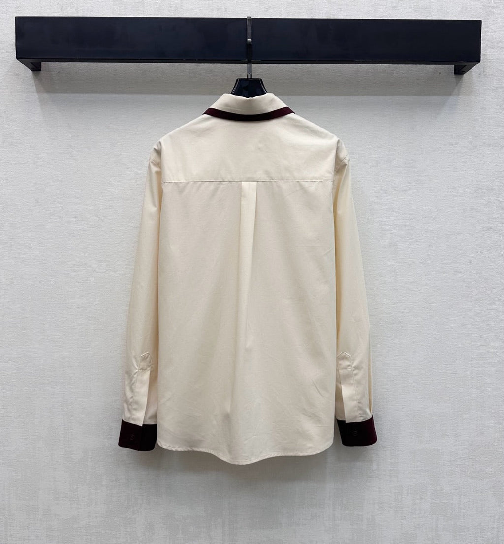 26NEW color-blocked shirt + trousers + vest