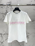 26NEW Five-pointed Star Embroidered Letter Short-sleeved T-shirt