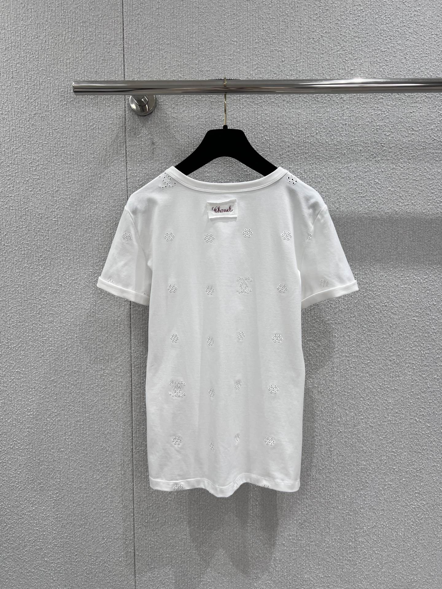 26NEW Embroidered Crew Neck Short Sleeve T-Shirt