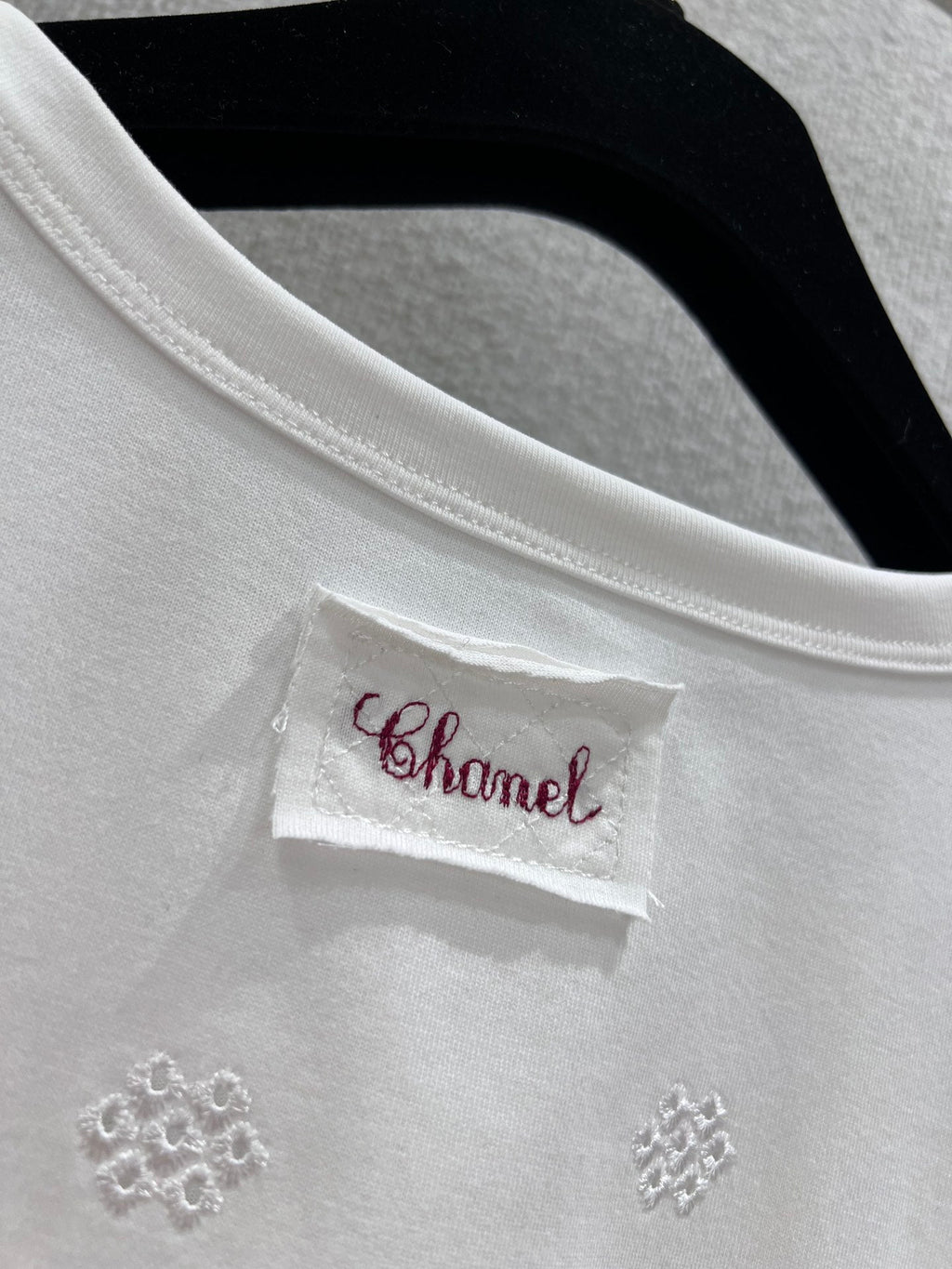 26NEW Embroidered Crew Neck Short Sleeve T-Shirt