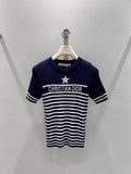 26NEW Striped Knit Short Sleeve