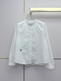 26NEW Ruffled Collar Long-Sleeve Shirt