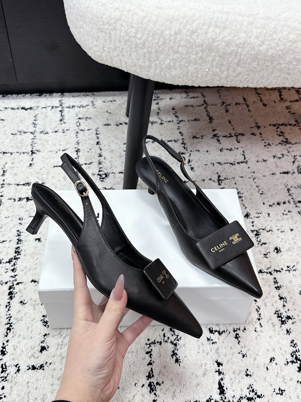26NEW's signature open-toe buckle high heels