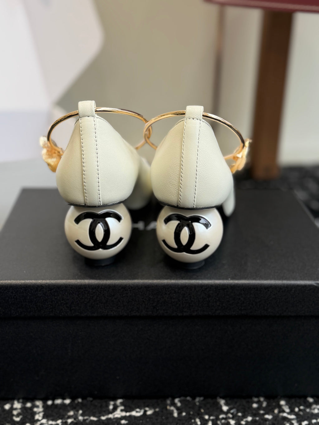 26NEW Spring/Summer Mary Jane Shoes with Large Pearl Heels