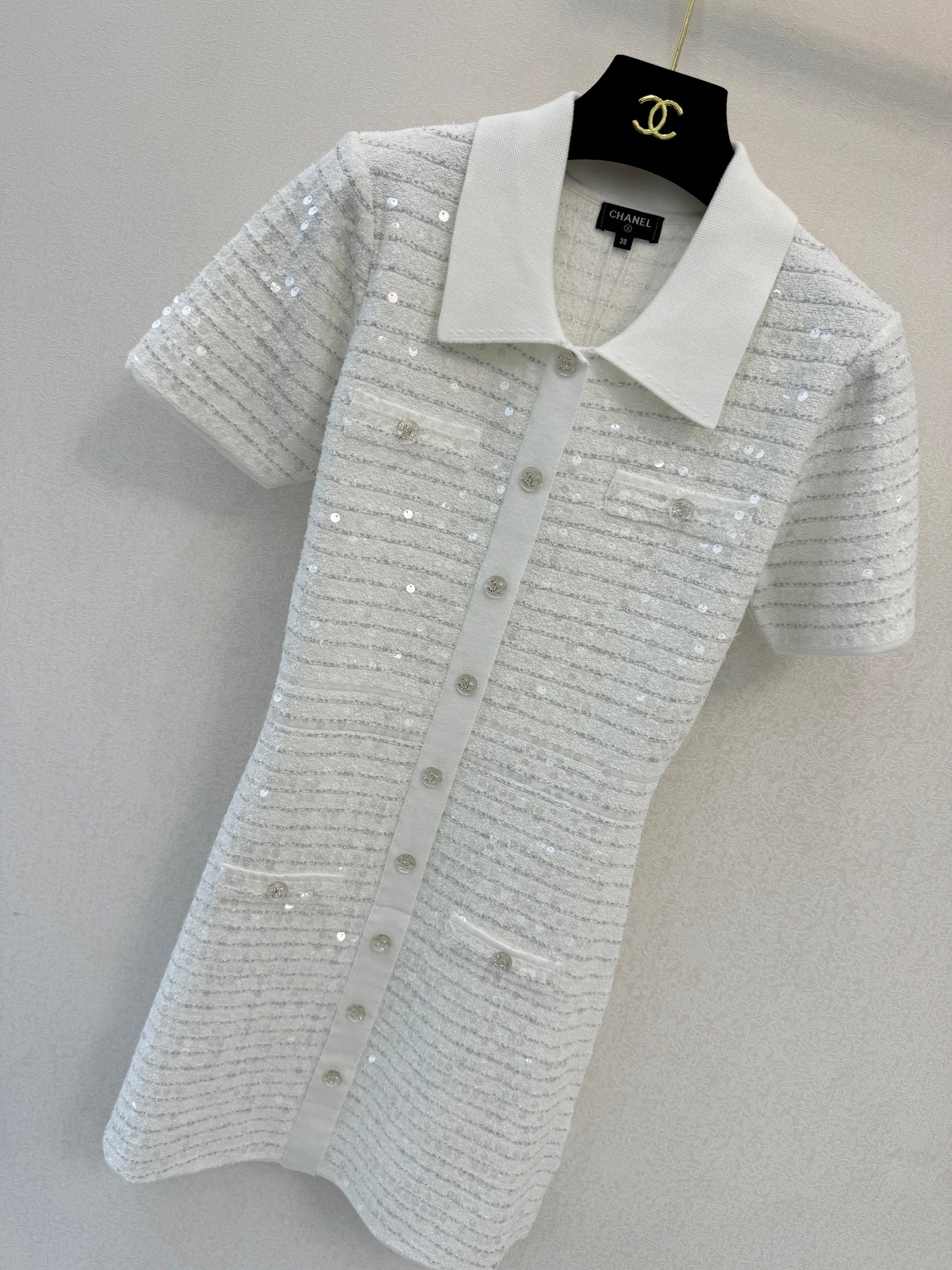 26NEW Polo collar short-sleeved dress