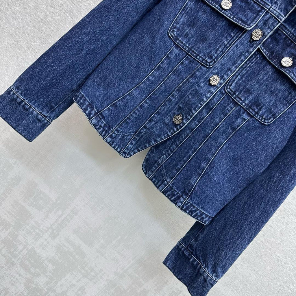 26NEW Collared Slim Fit Denim Jacket