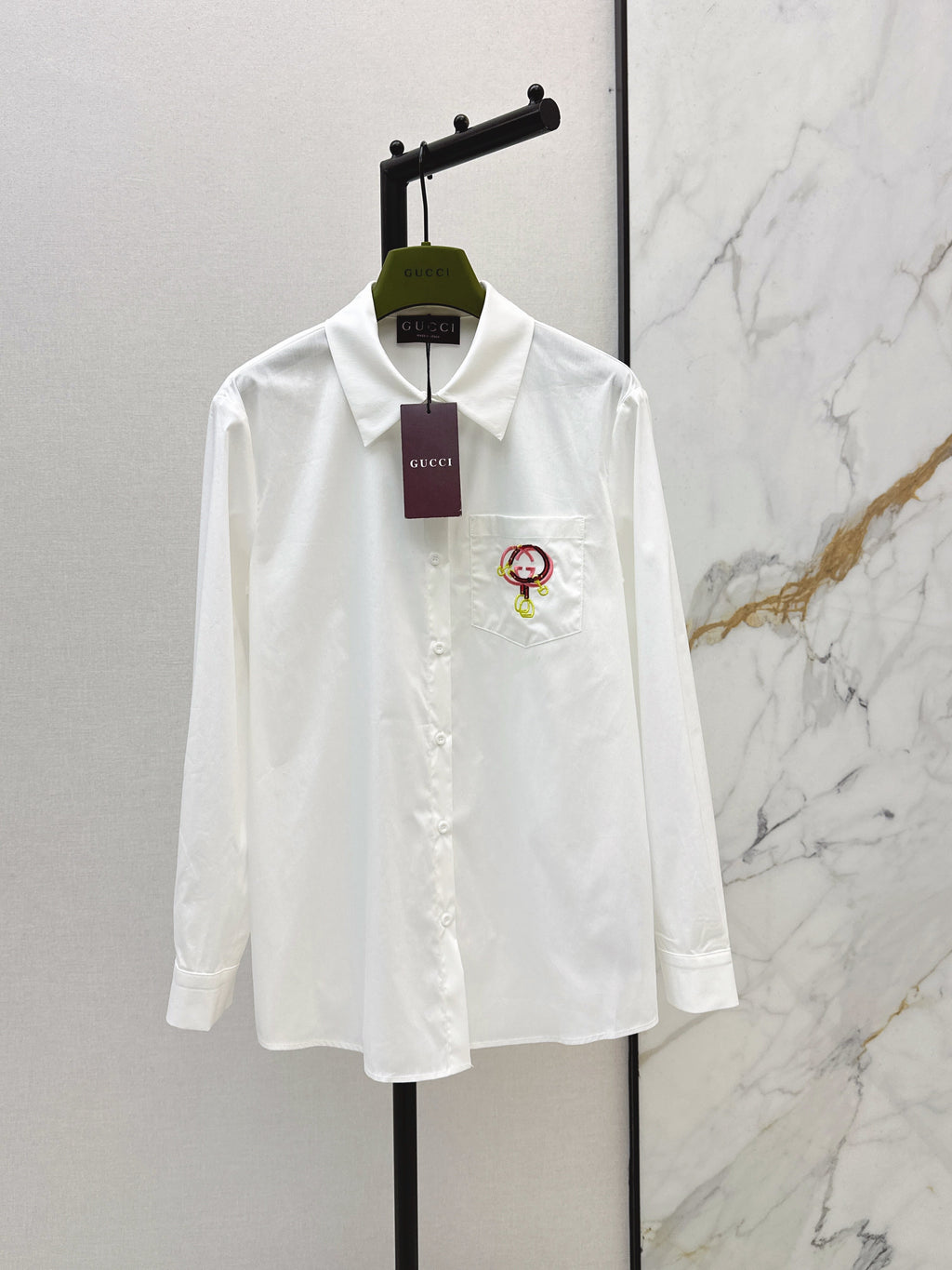 26NEW Embroidered Collared Shirt