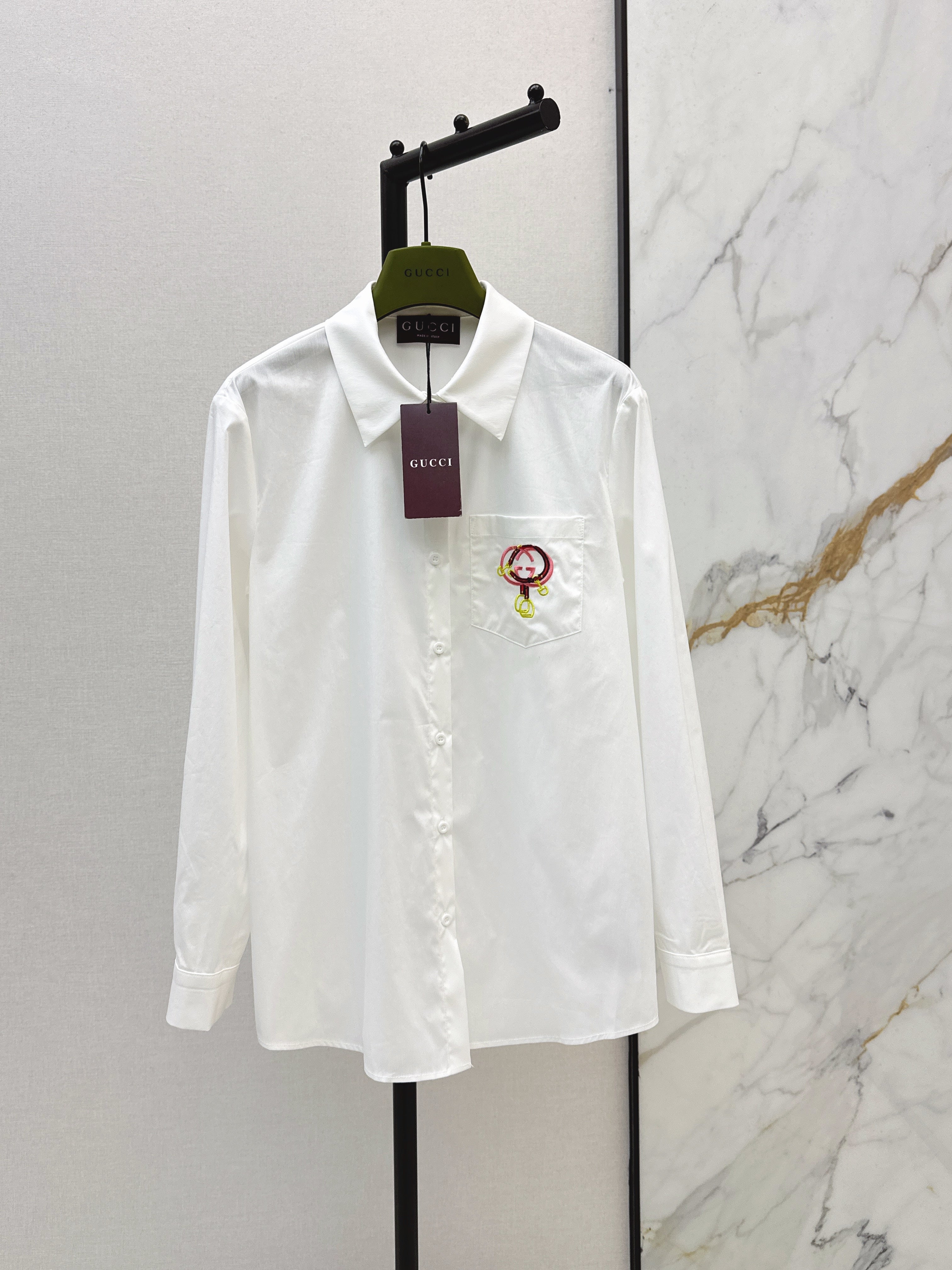 26NEW Embroidered Collared Shirt