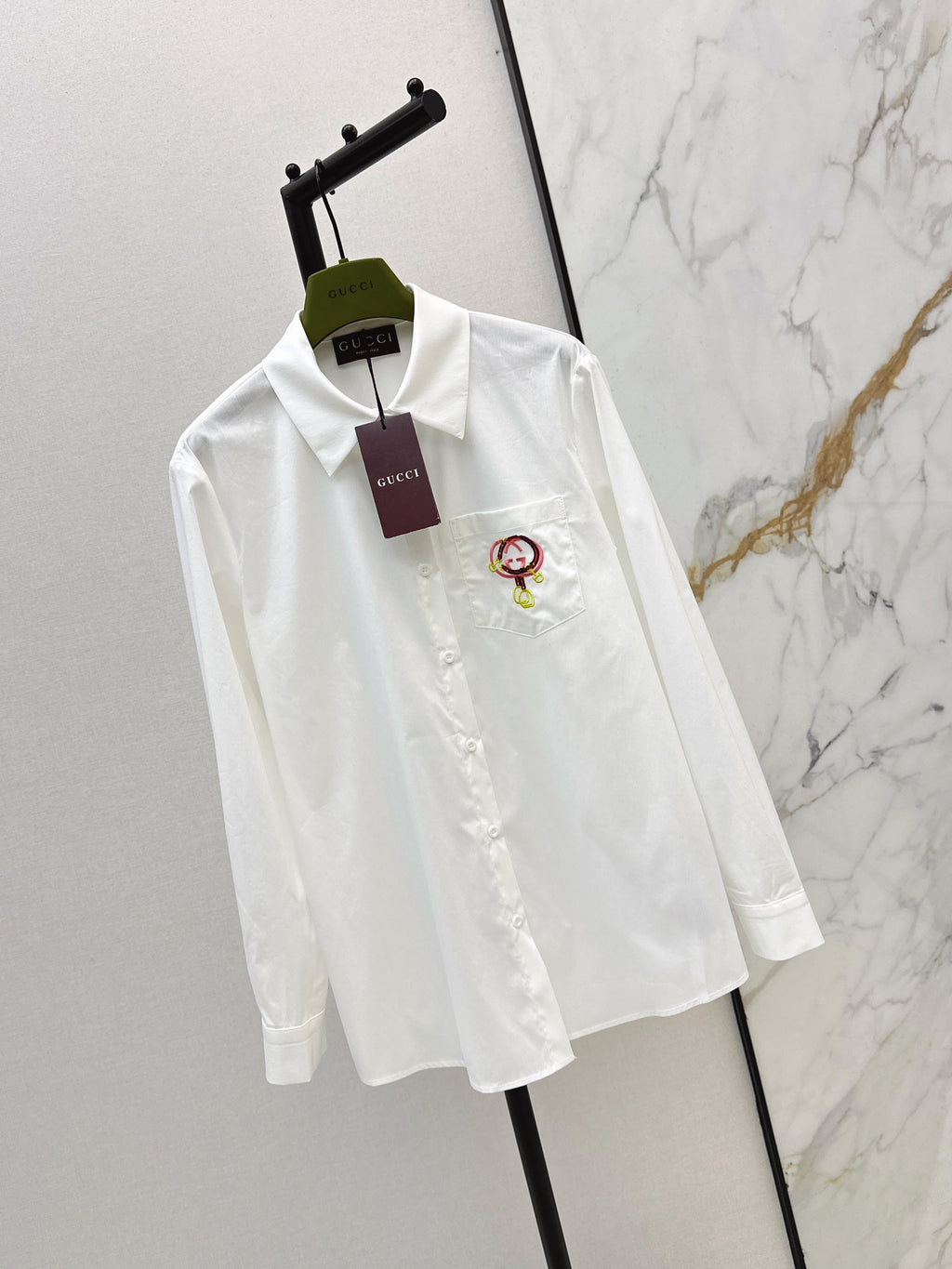 26NEW Embroidered Collared Shirt