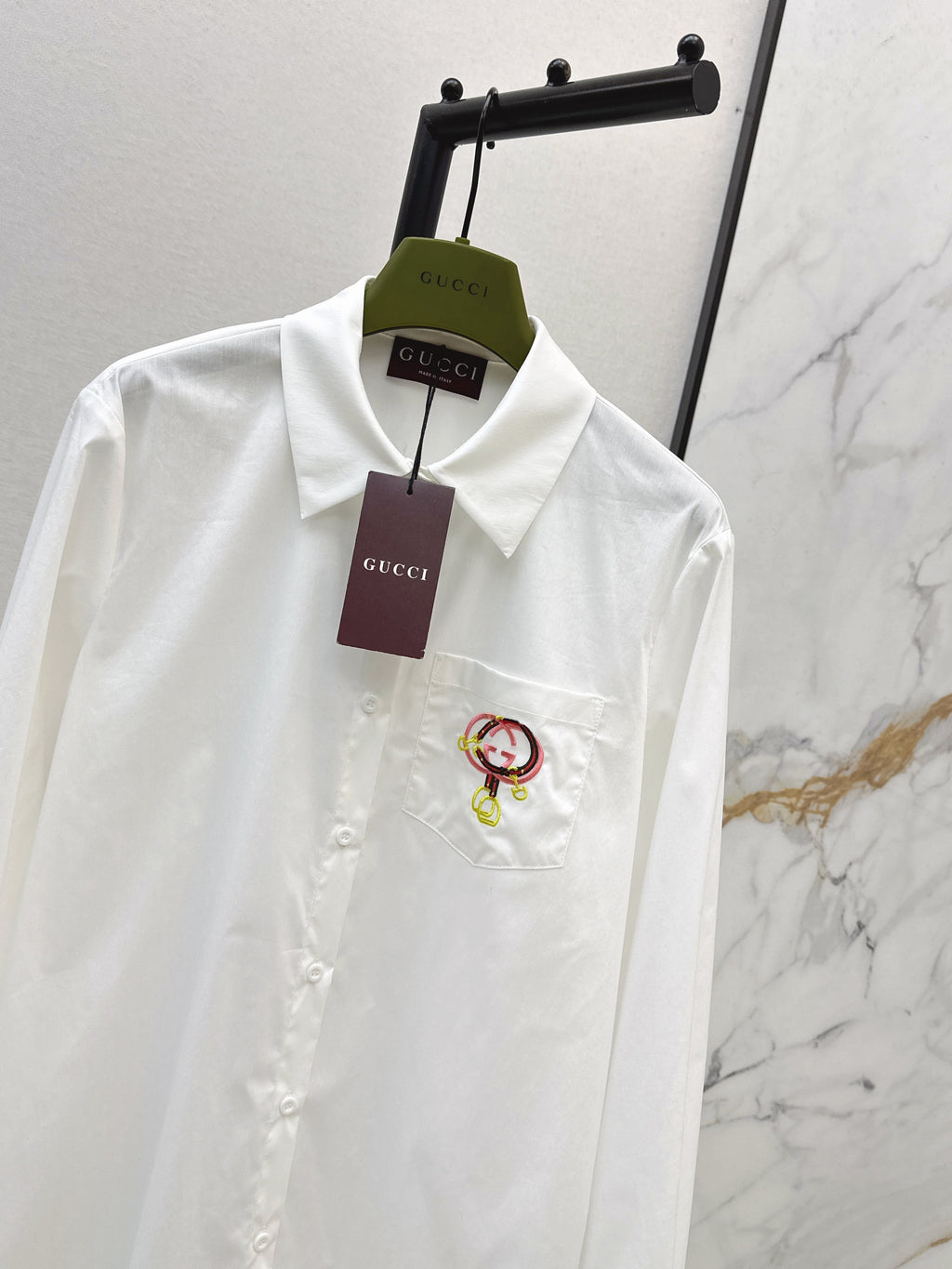 26NEW Embroidered Collared Shirt