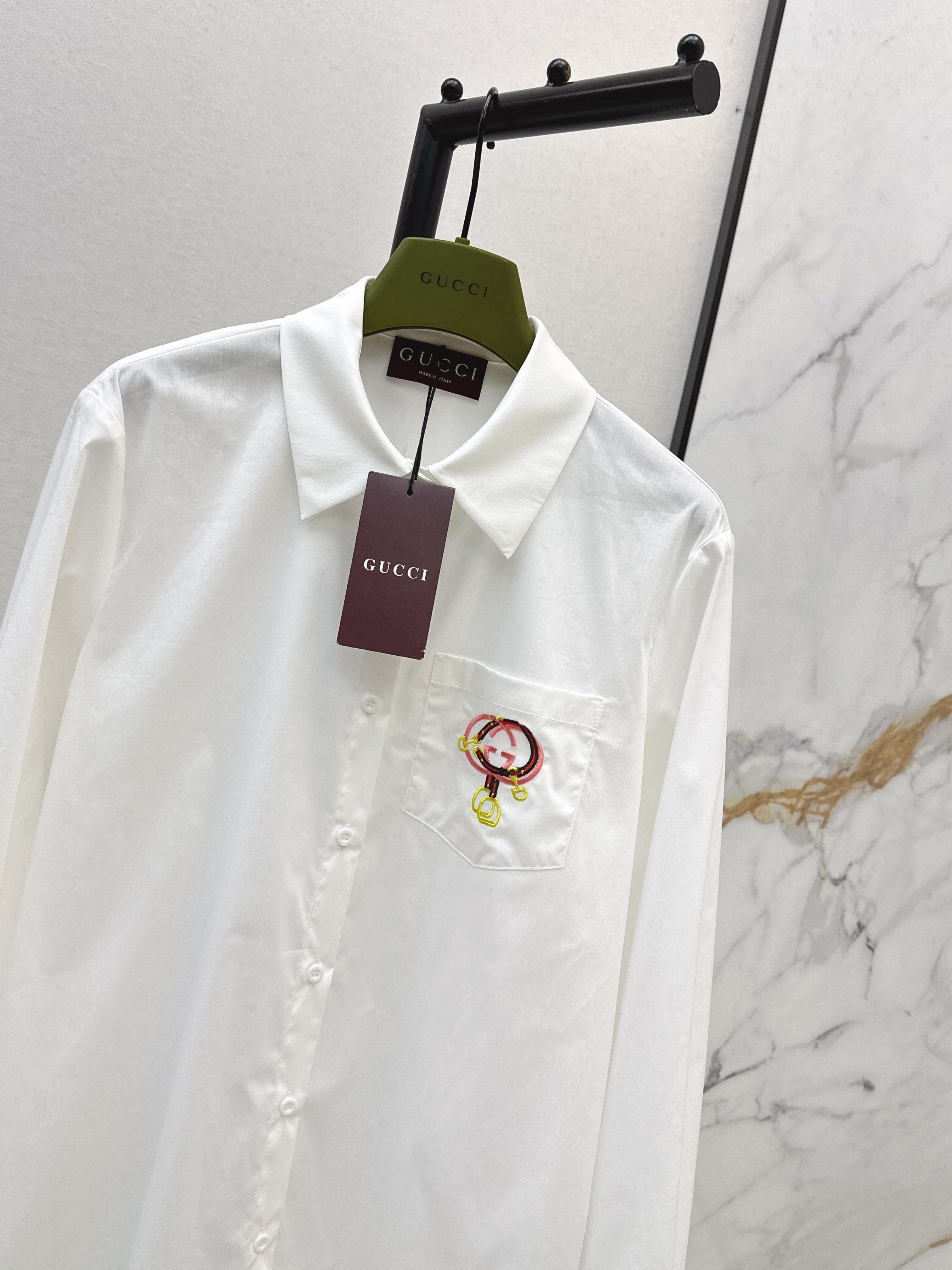 26NEW Embroidered Collared Shirt