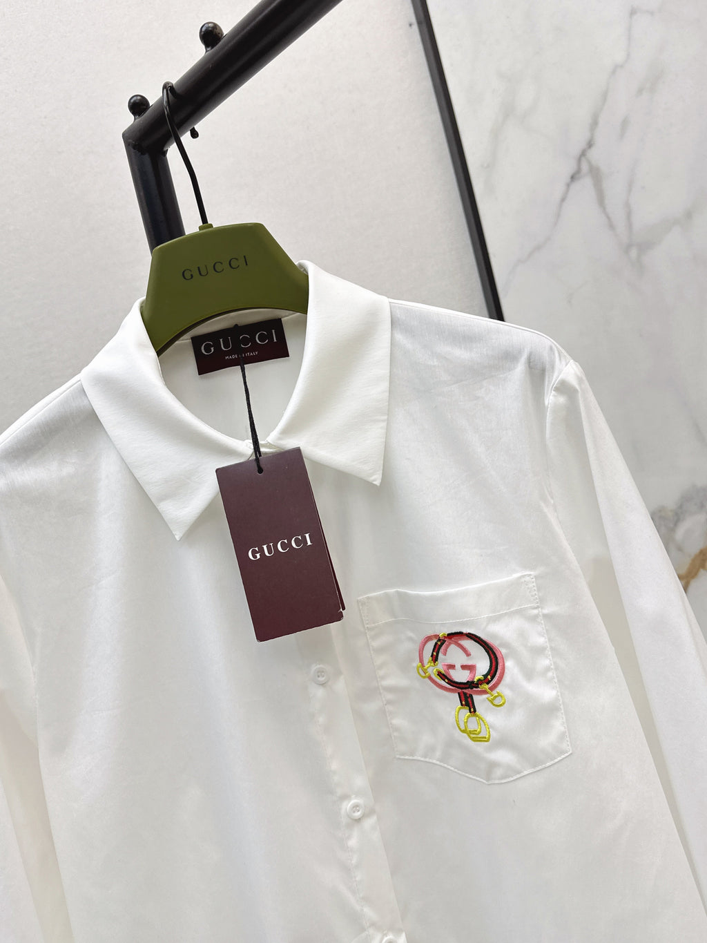 26NEW Embroidered Collared Shirt