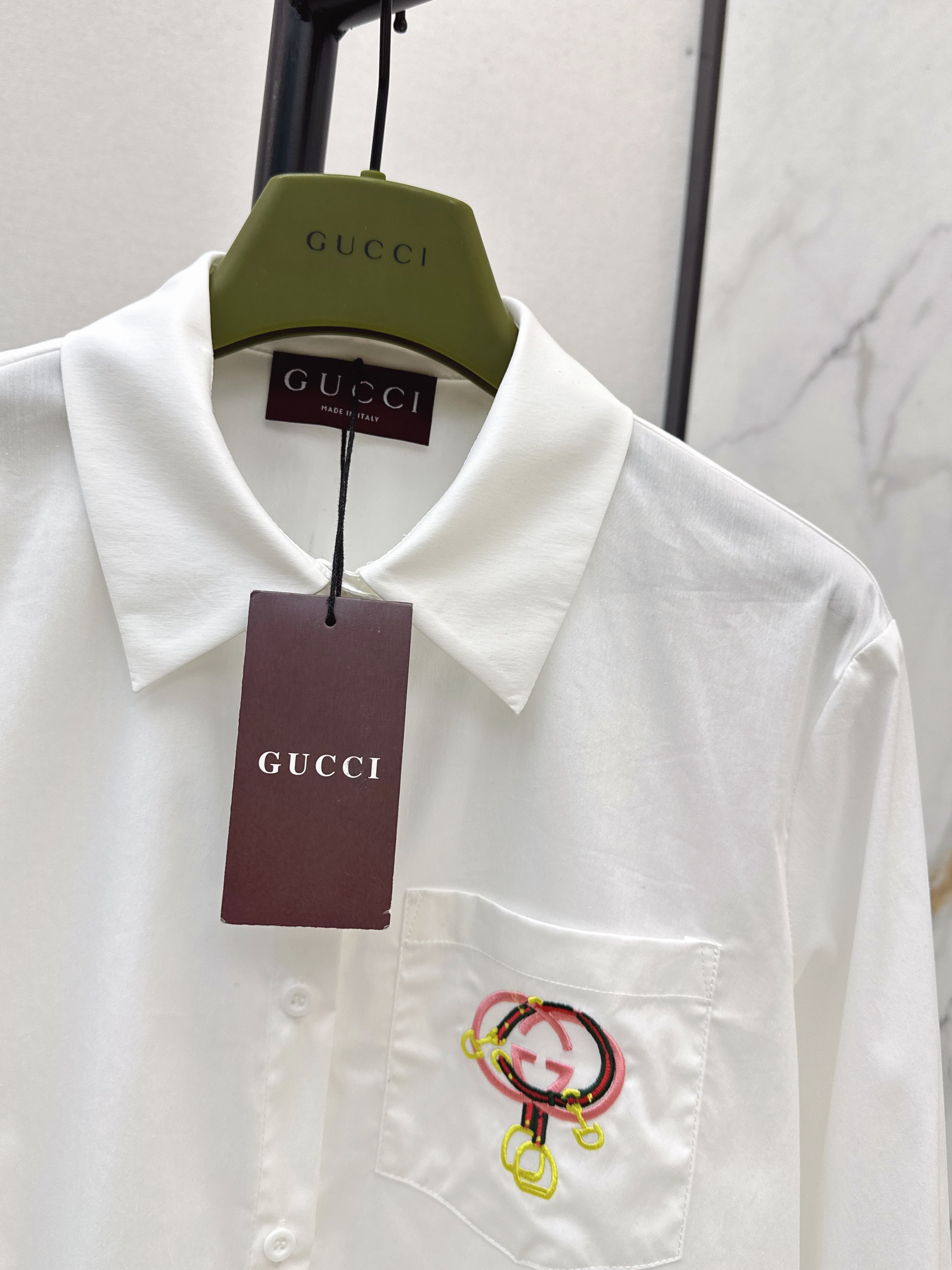 26NEW Embroidered Collared Shirt