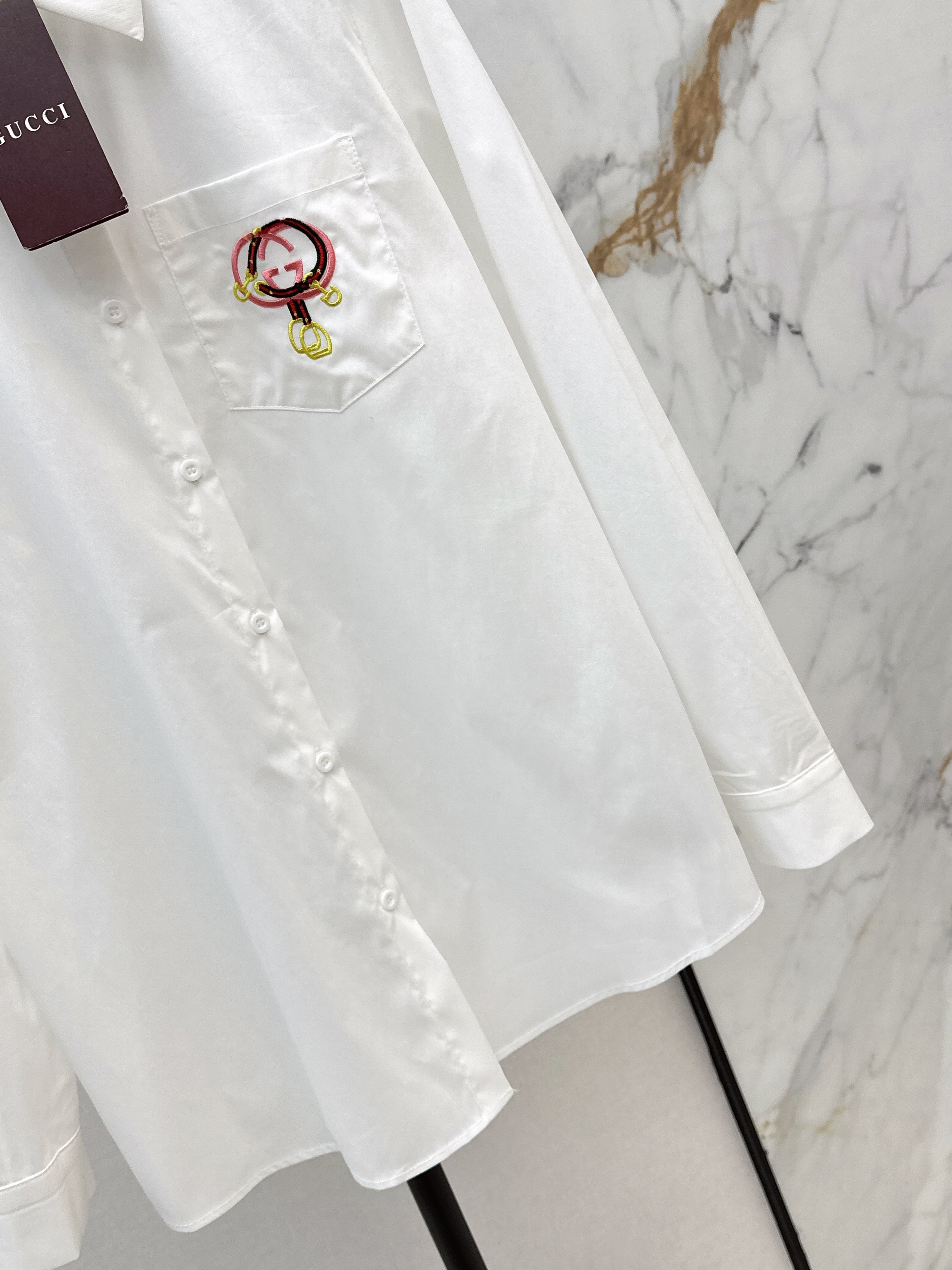 26NEW Embroidered Collared Shirt