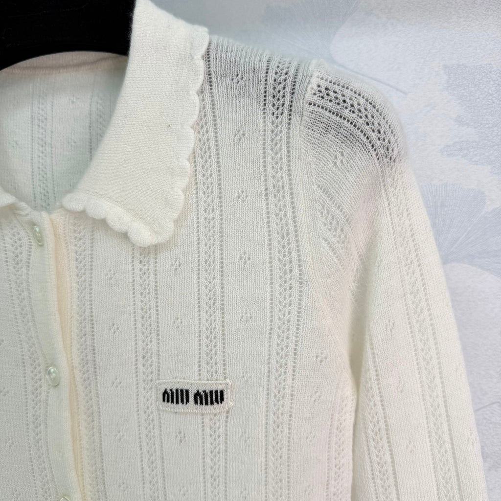 26NEW off-white knitted cardigan