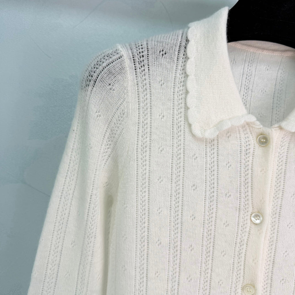 26NEW off-white knitted cardigan