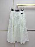 26NEW Elastic Waistband Midi Skirt
