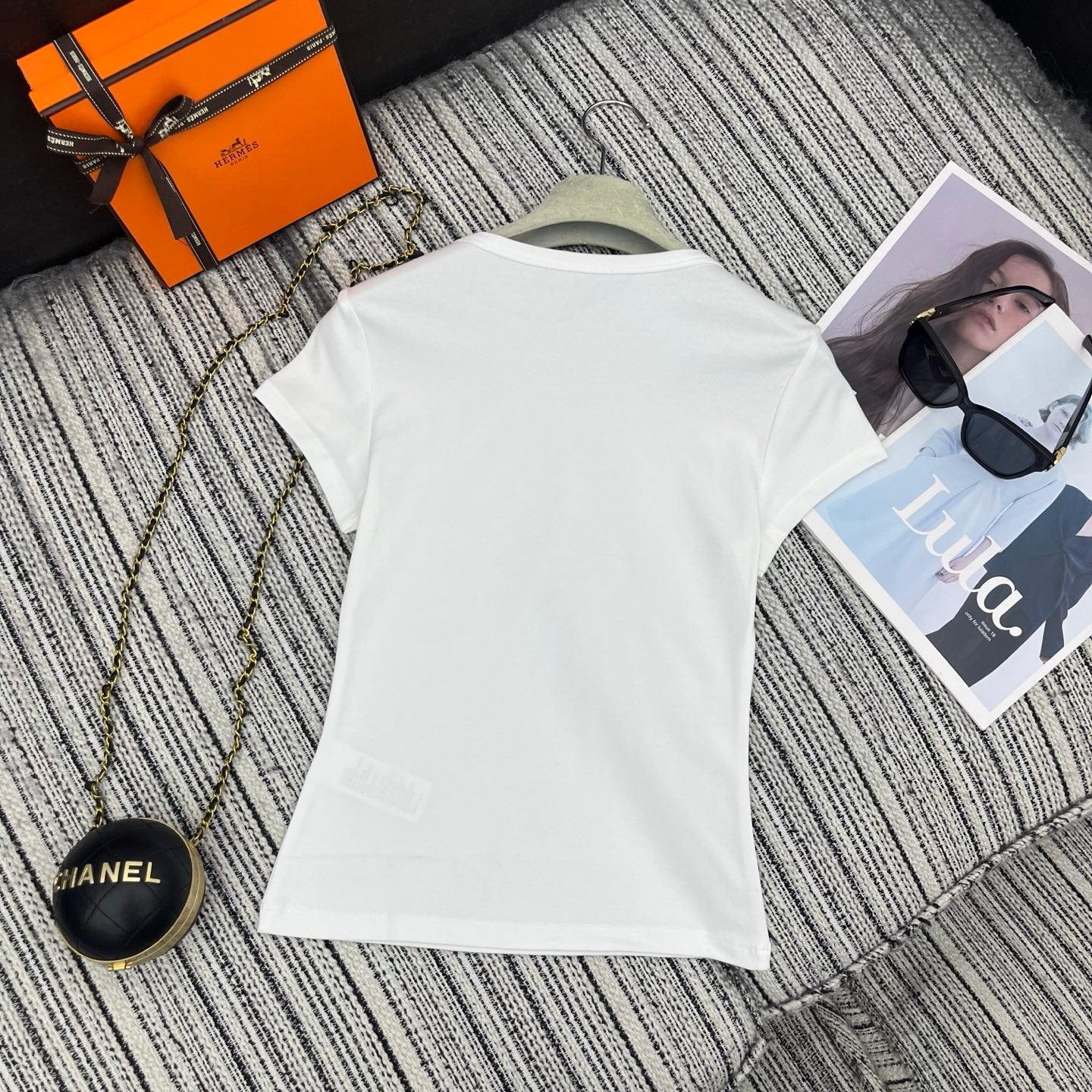 26NEW Letter-embellished Short-sleeved T-shirt