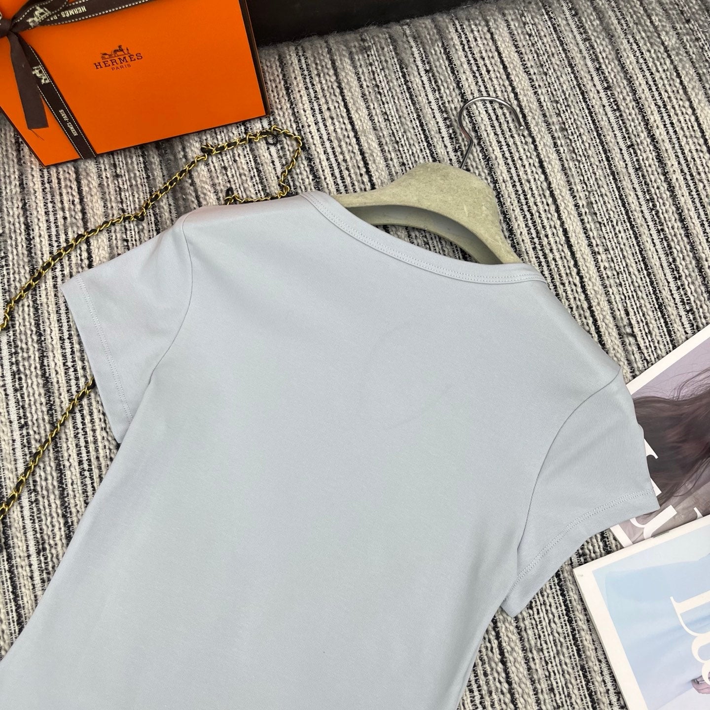26NEW Letter-embellished Short-sleeved T-shirt