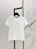 26NEW Embossed Pattern Short-Sleeve T-Shirt
