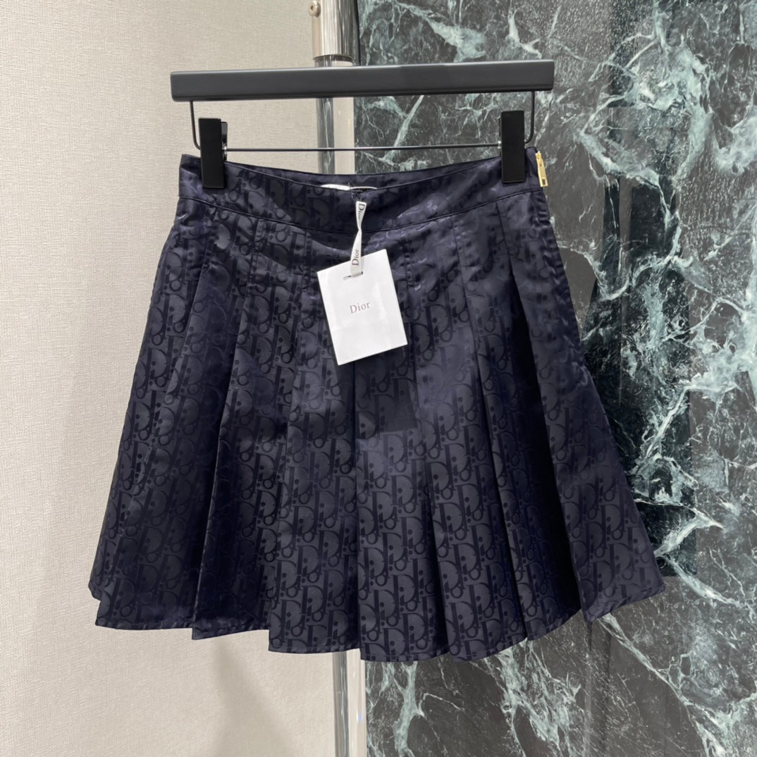 26 Early Spring New Arrival Jacquard Pleated Skirt