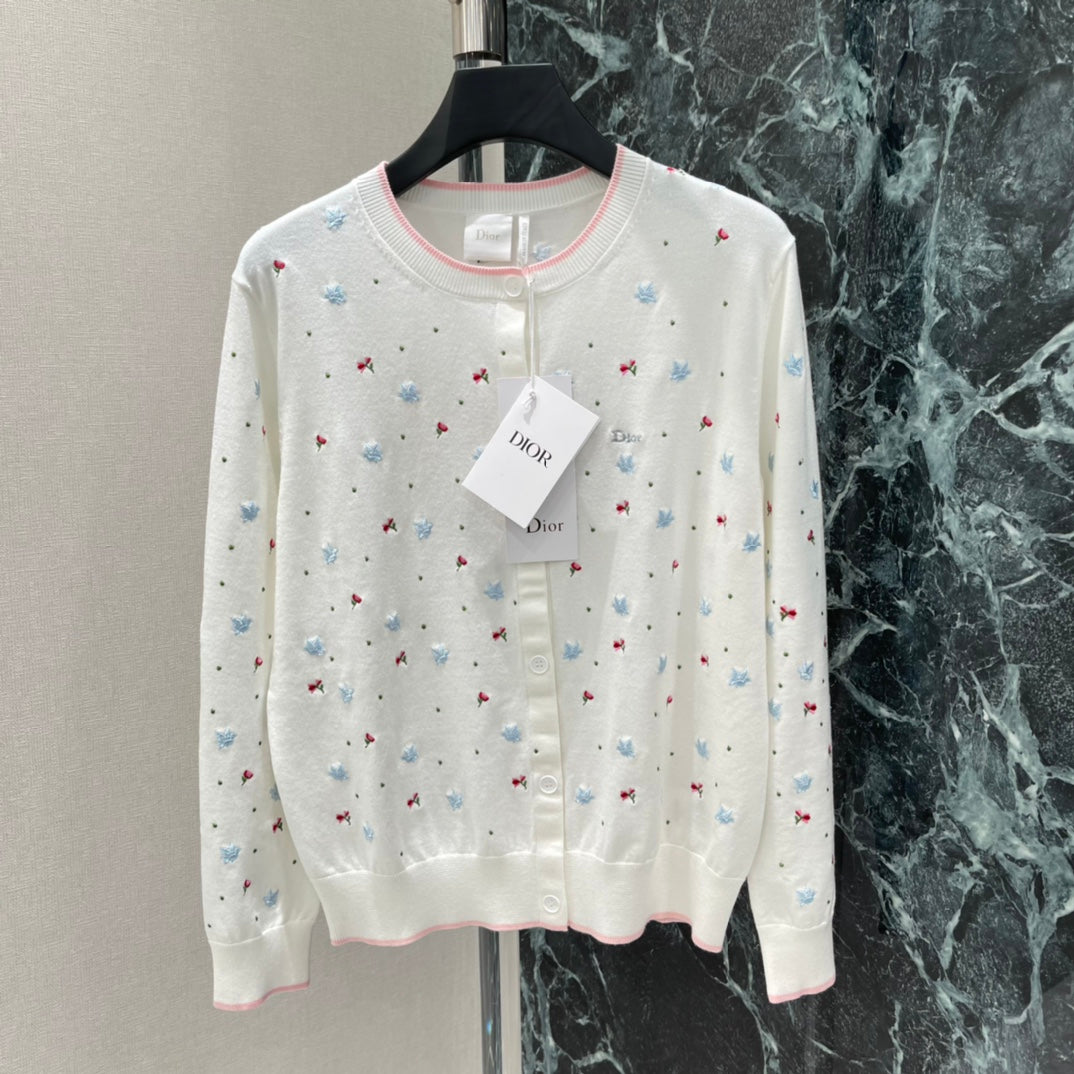 26 New Arrival: Peace Dove Embroidered Knit Cardigan