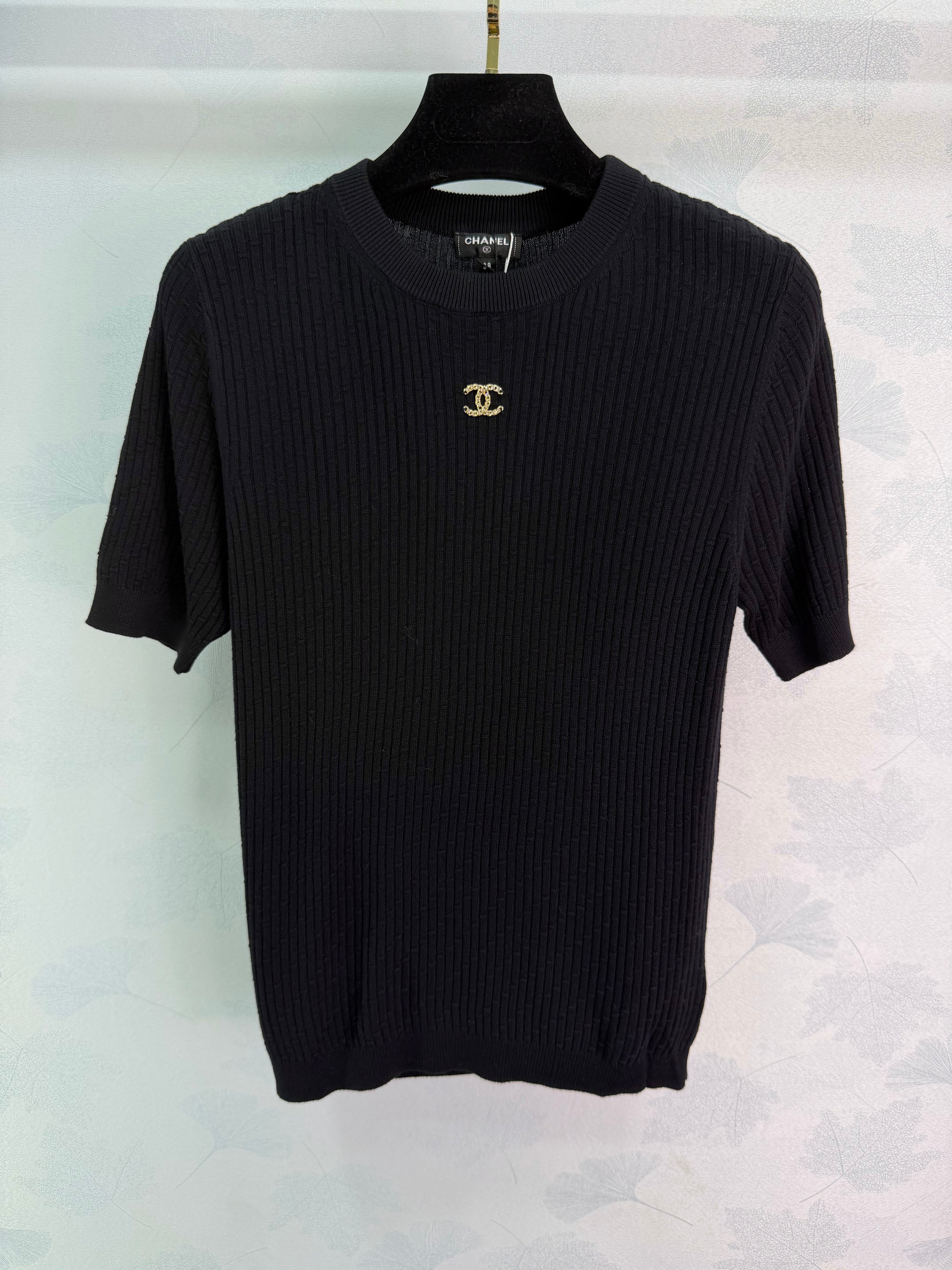 26 Spring/Summer New Knitted Short-Sleeve Top