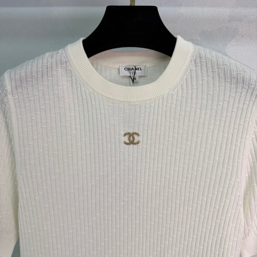 26 Spring/Summer New Knitted Short-Sleeve Top