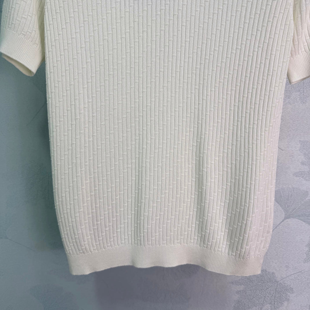 26 Spring/Summer New Knitted Short-Sleeve Top