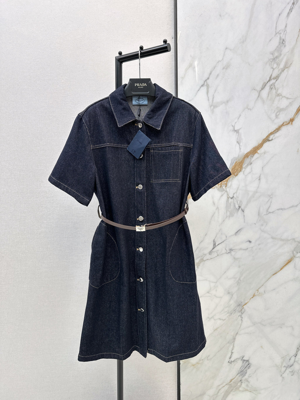26SS Raw Denim Dress