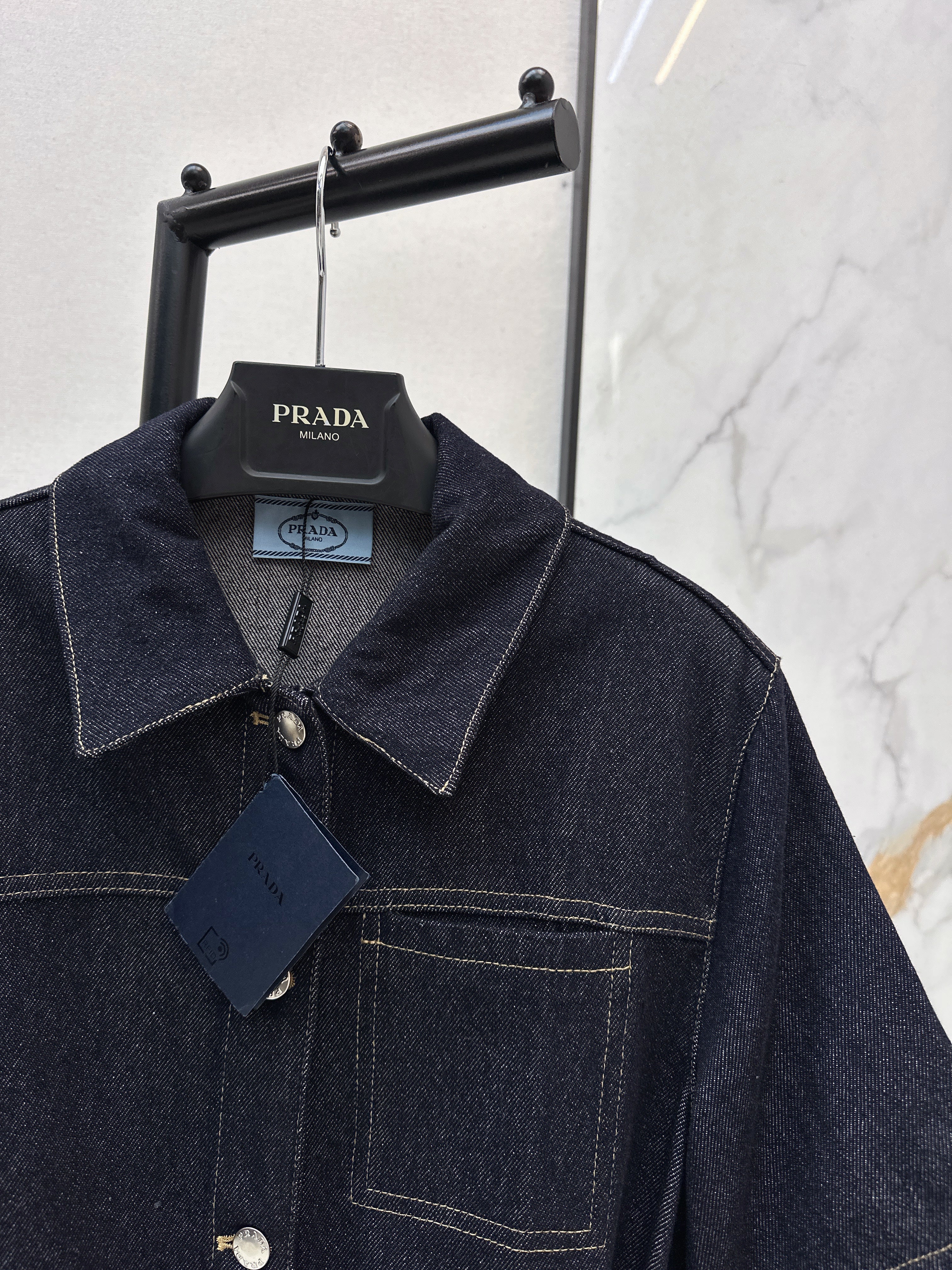 26SS Raw Denim Dress
