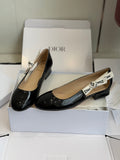 26SS New Arrival: Round Toe Openwork Low-Heel Mary Jane Shoes
