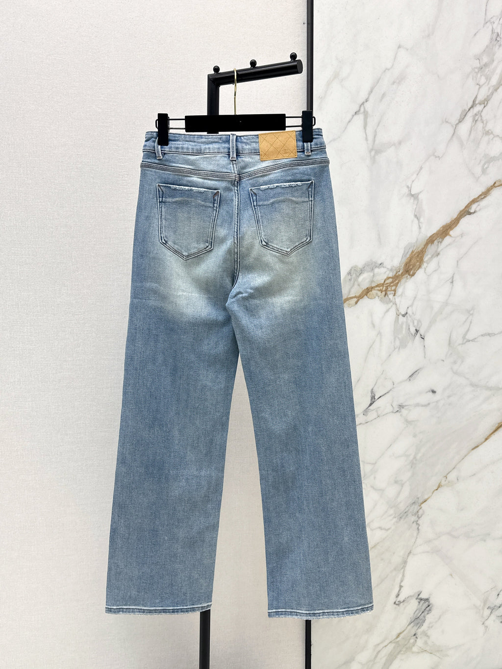 26SS New Arrival: Straight-Leg Jeans with Rhinestones