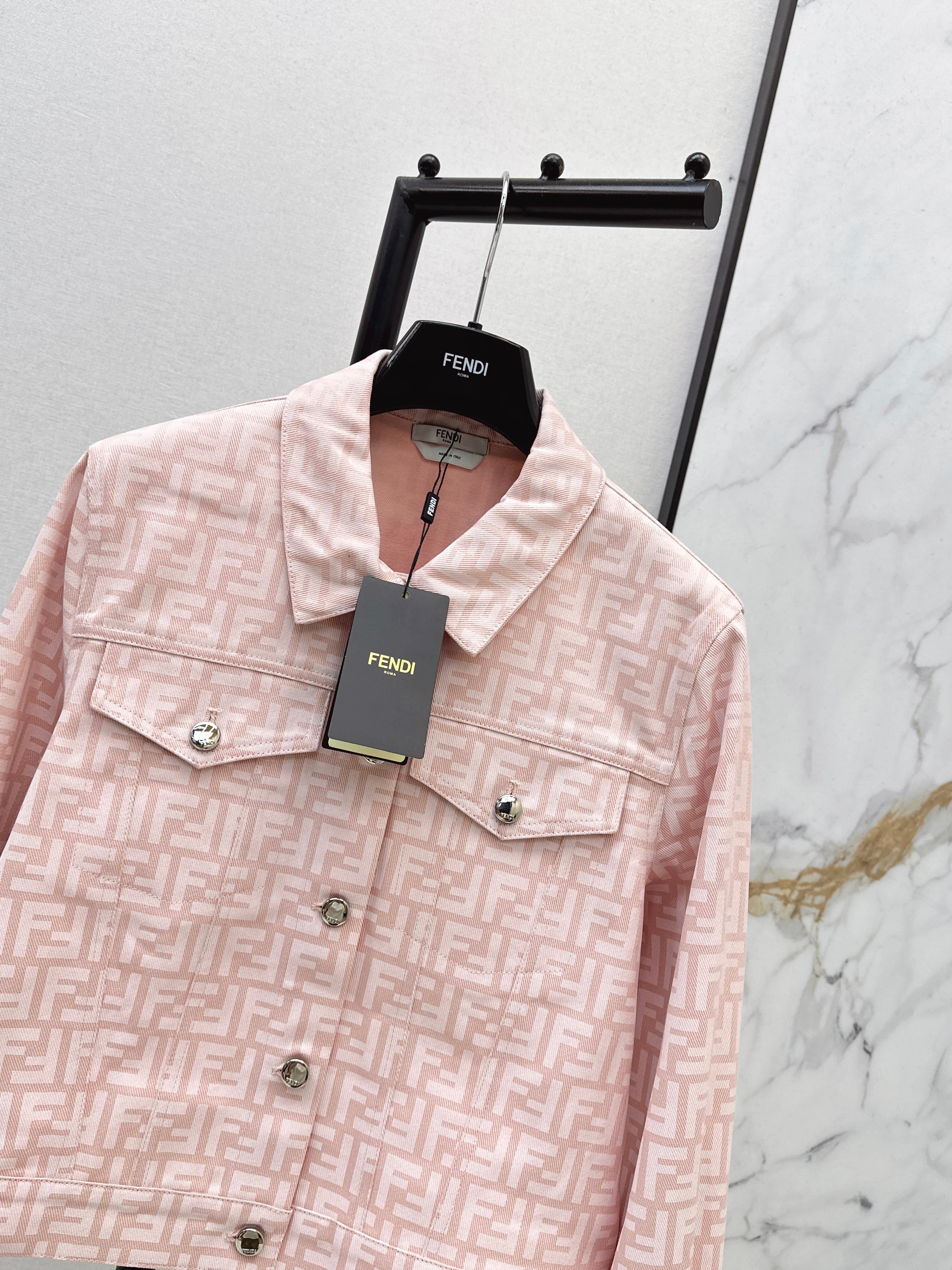 26SS Spring/Summer Newest Jacquard Denim Jacket