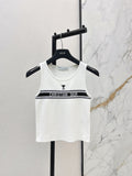 26SS New Letter Jacquard Knitted Vest