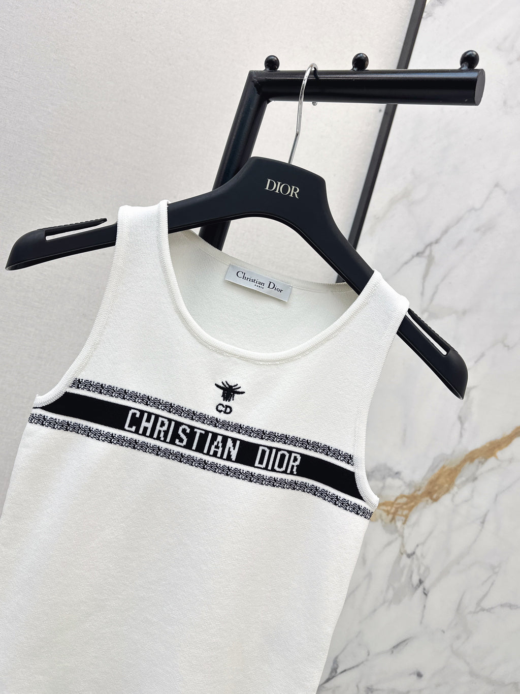 26SS New Letter Jacquard Knitted Vest