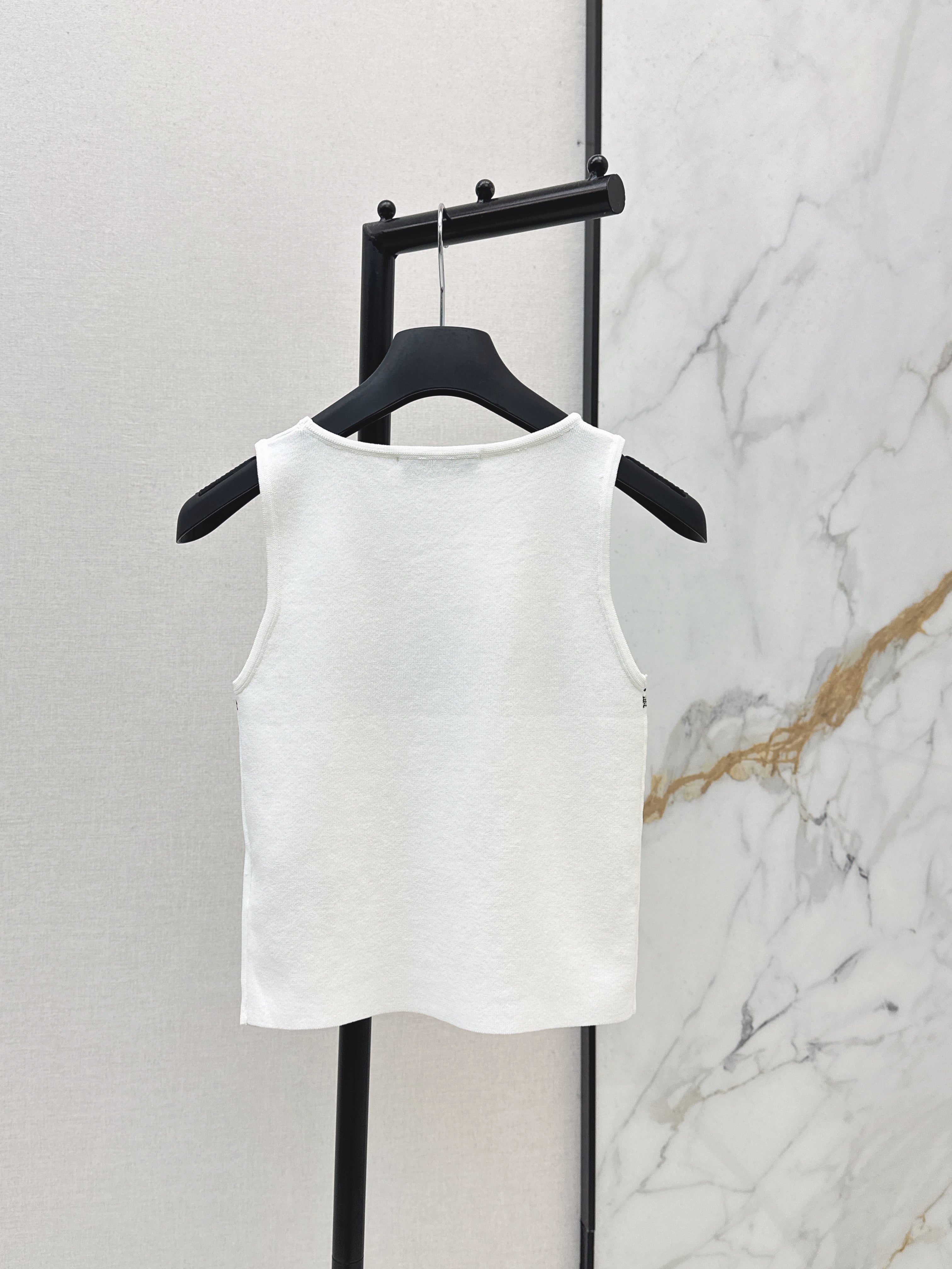 26SS New Letter Jacquard Knitted Vest