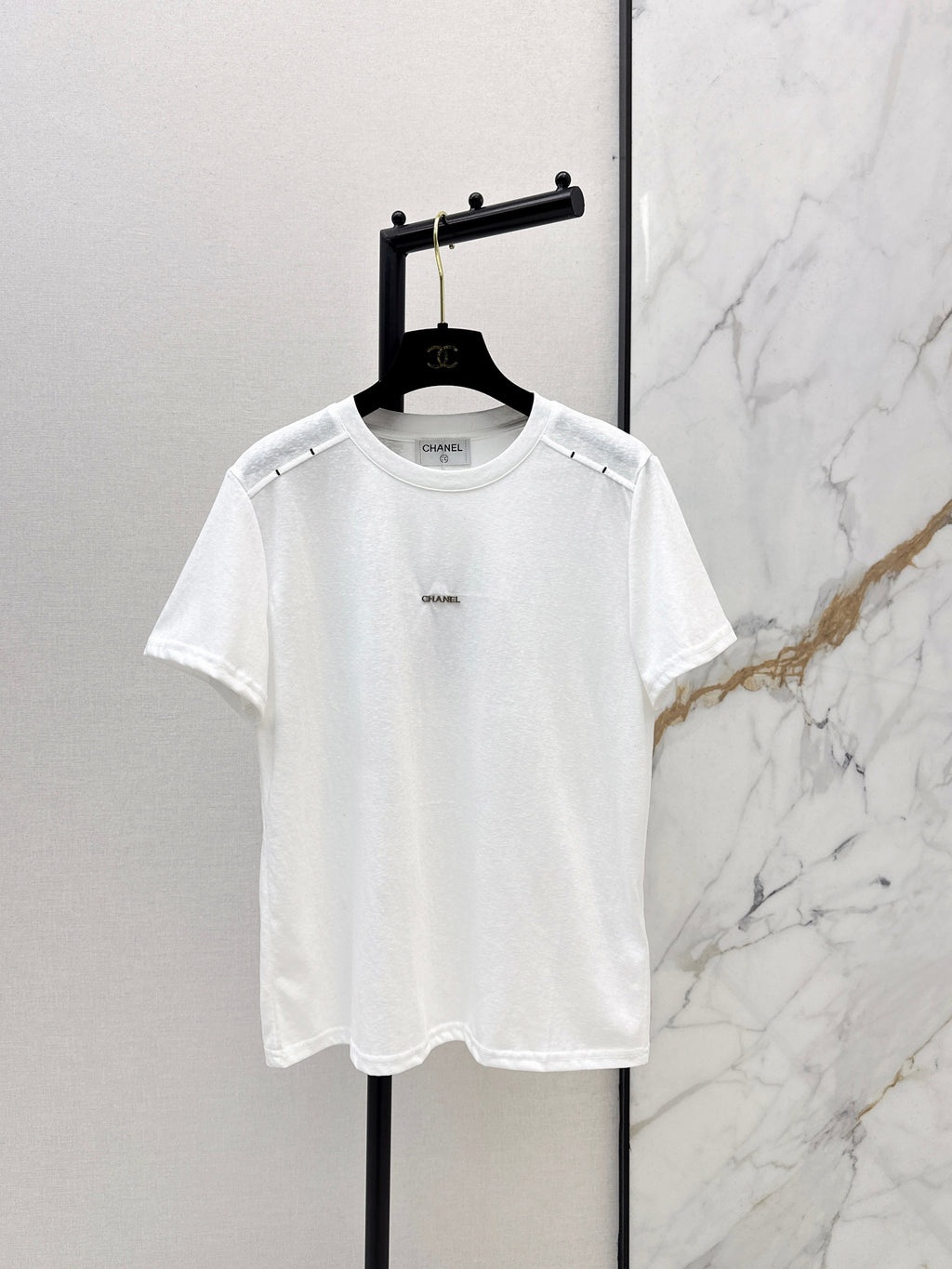26SS New Crew Neck White Short Sleeve T-Shirt